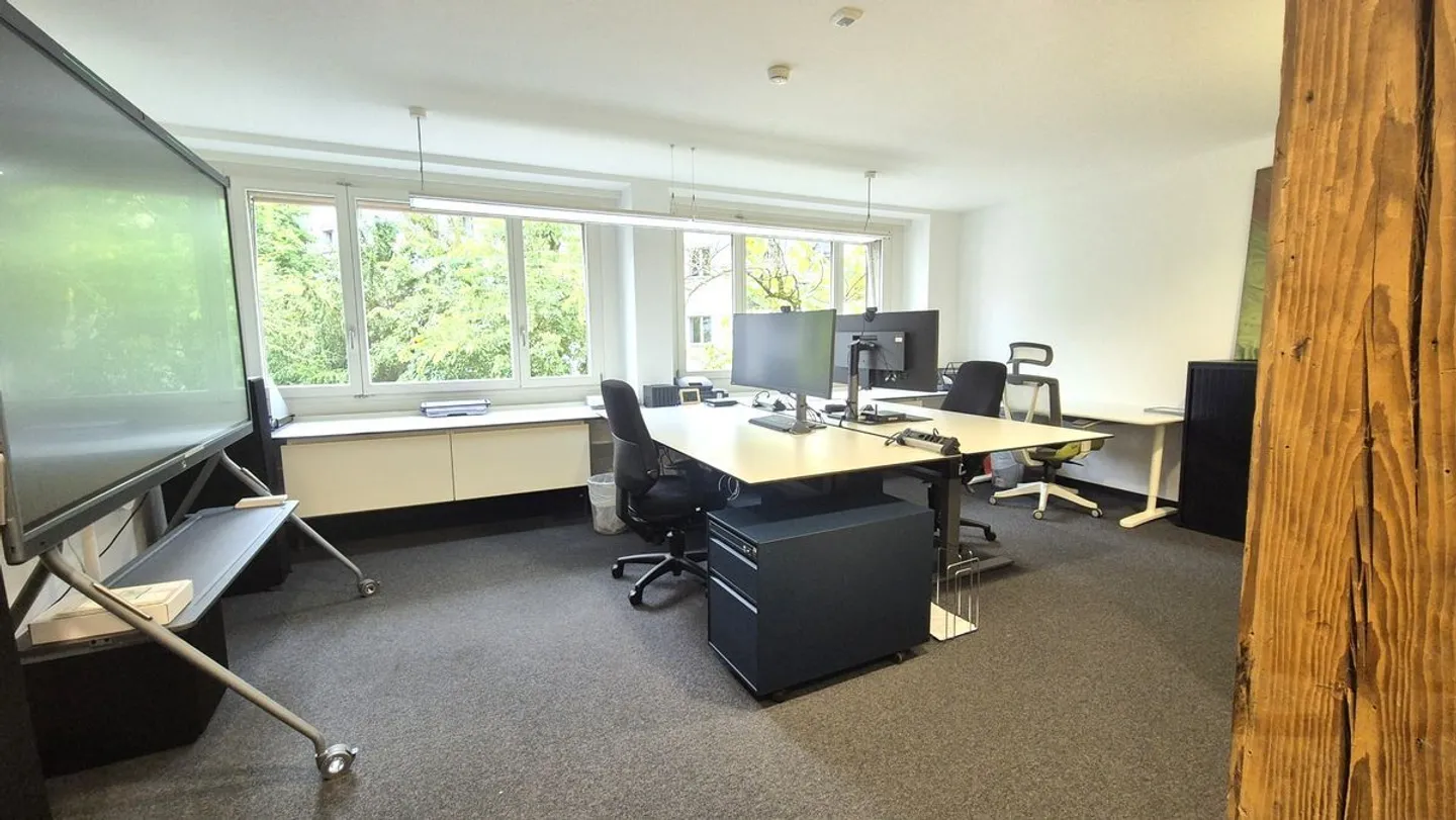 Bureau d'équipe meublé avec salle de bain privée et service de première classe au cœur de Bâle - Photo 5 sur 12