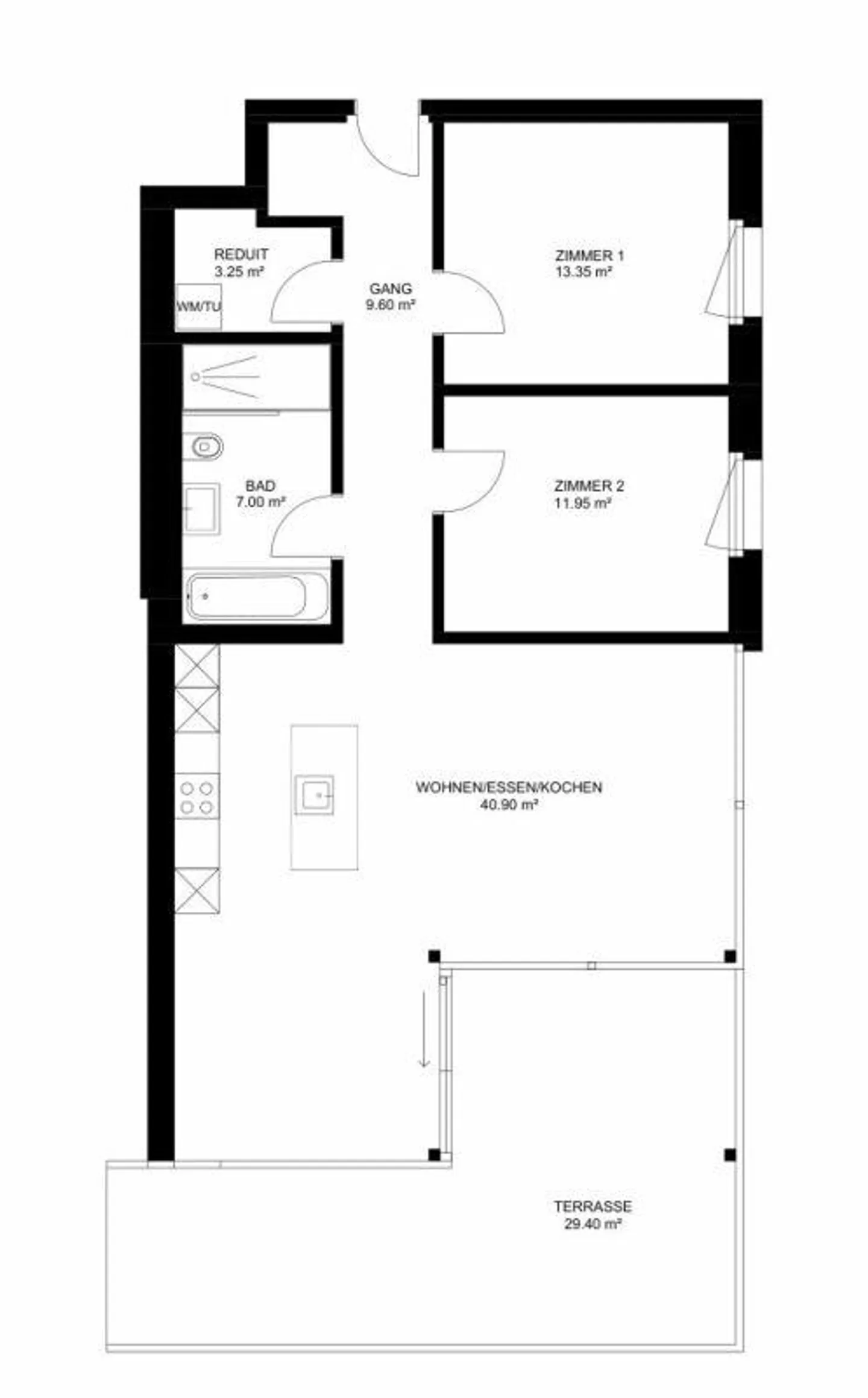 High-quality, well-maintained 3.5-room apartment - Photo 9 of 9