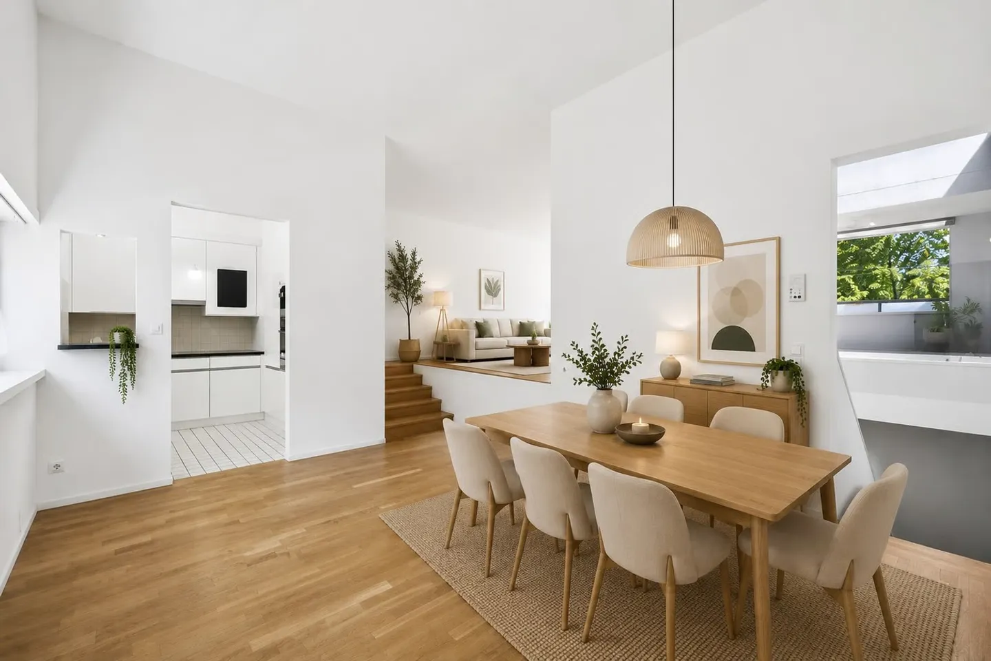 Modernes Wohnhaus in Halbetagen mit Loggia, unabhängigem Studio - Foto 4 von 7