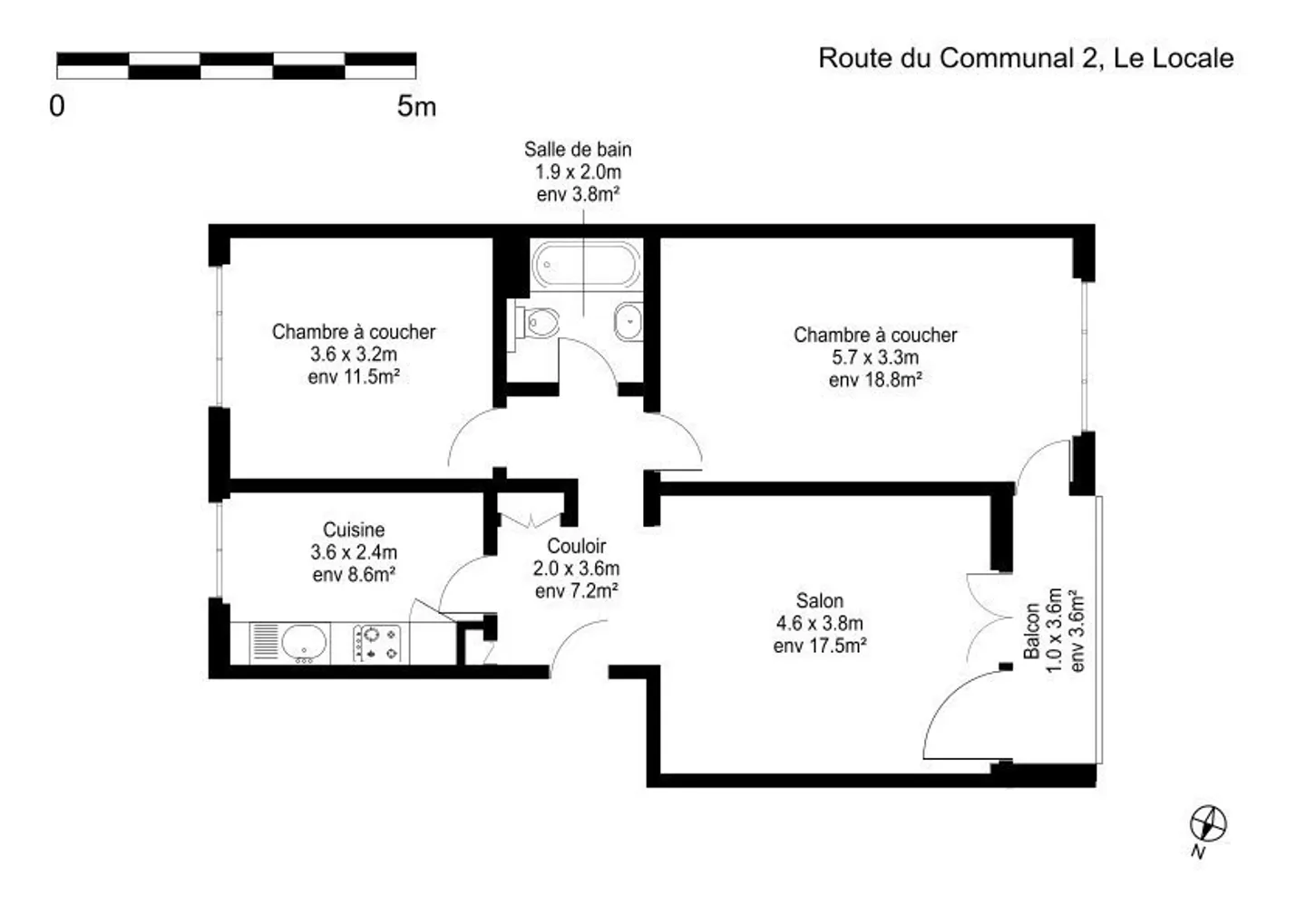 Beautiful 3-room apartment for rent - Photo 12 of 12