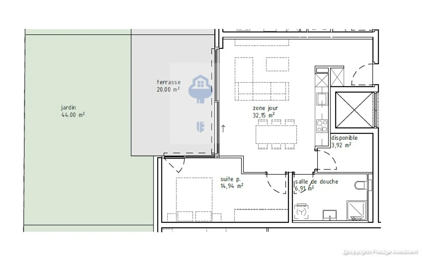 À vendre – Appartement 2.5 pièces presque neuf au rez-de-chaussée (terrasse et jardin) – Sion (VS) - Photo 1 sur 11