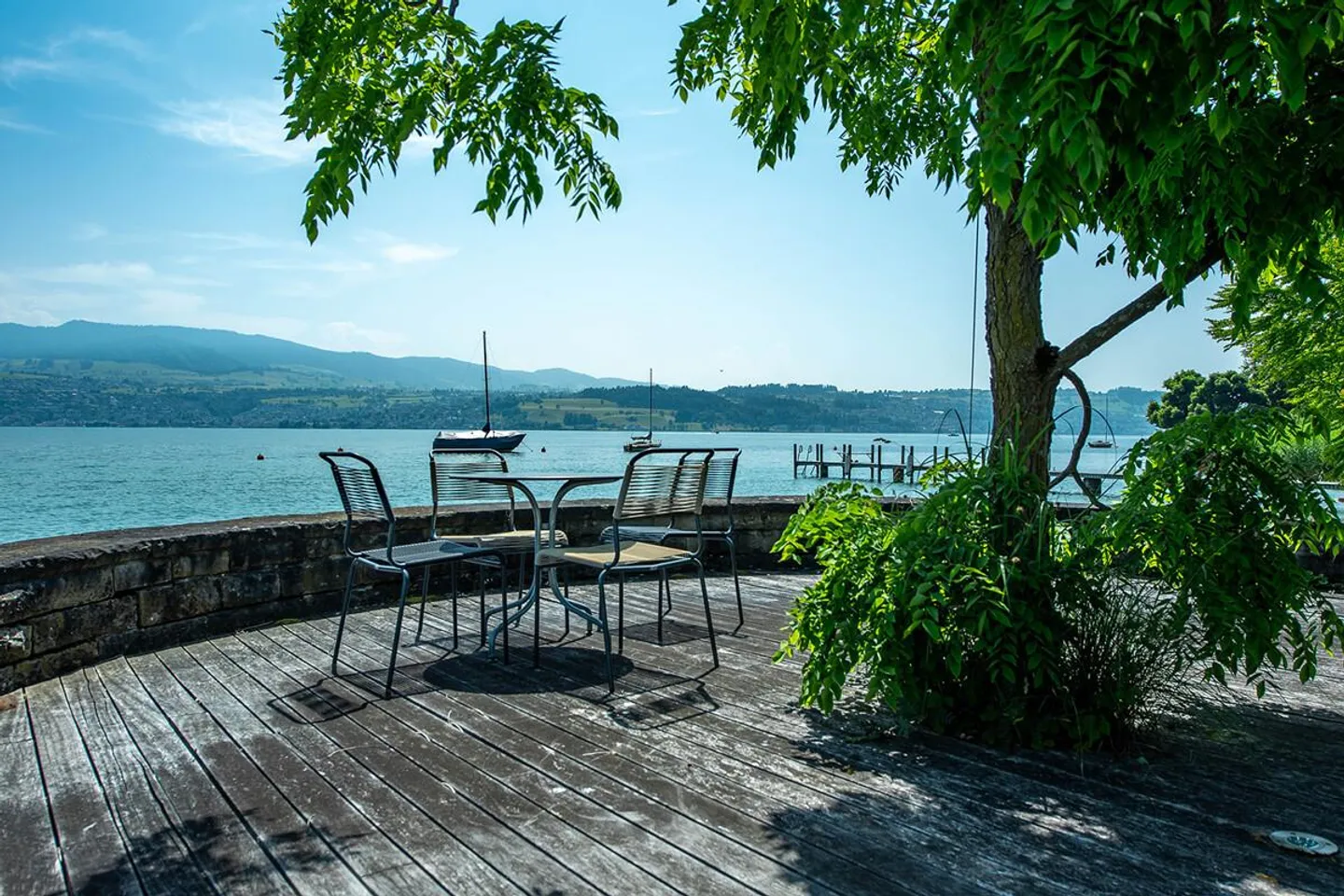 Lusso direttamente sul lago a Stäfa con piscina all'aperto e molo privato per il bagno - Foto 5 di 7