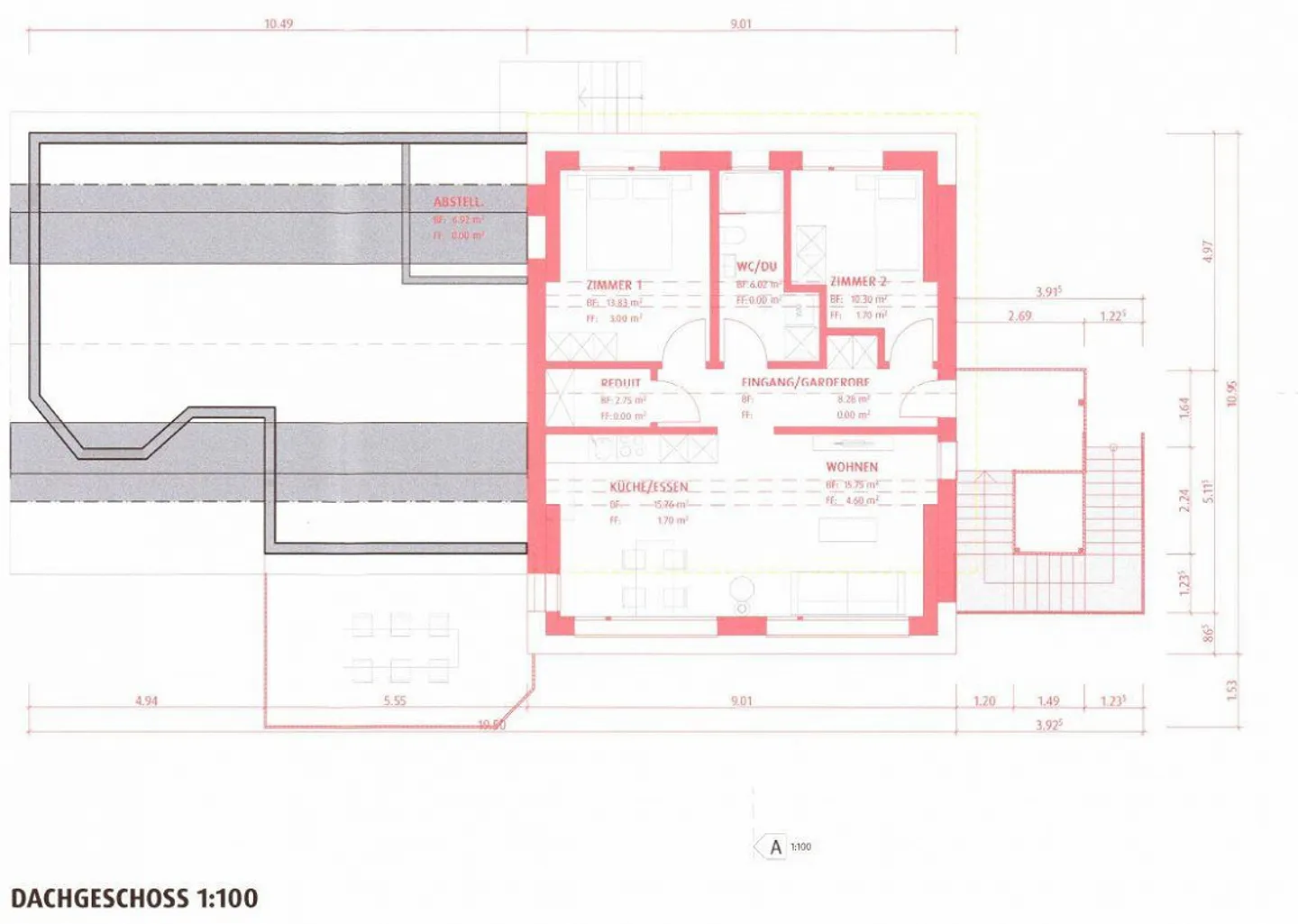 Appartamento mansardato di 3,5 locali con pergola a Zuzwil - Foto 10 di 10