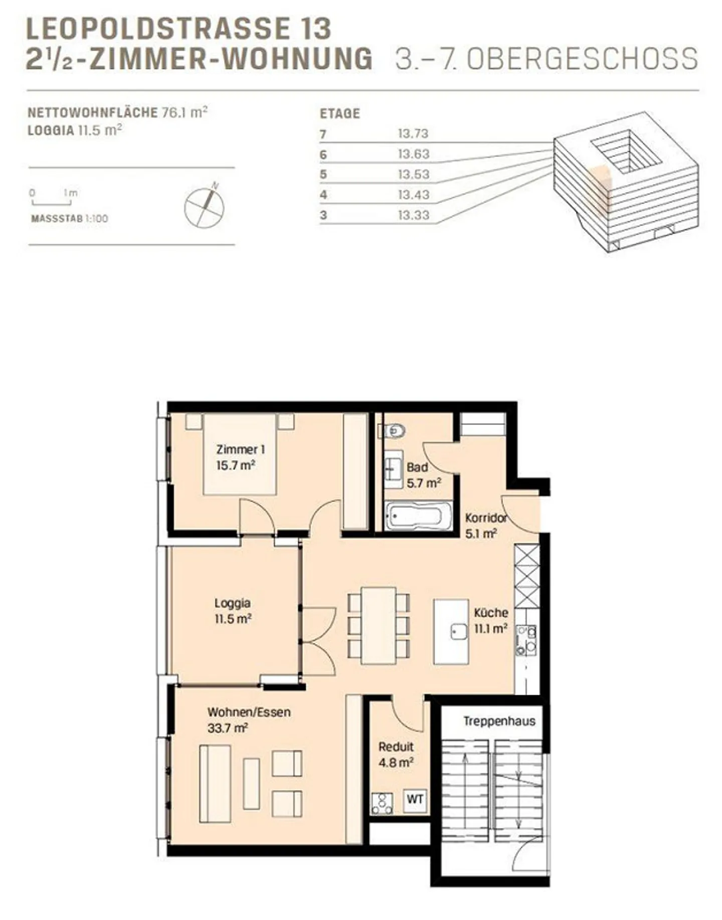Bright quiet 2.5 room apartment directly at Sursee train station - Photo 15 of 15