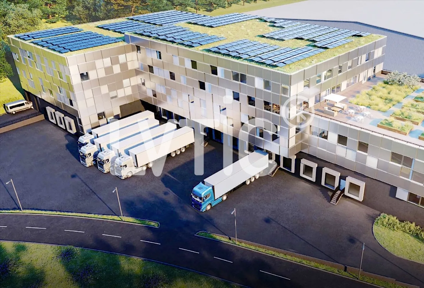 Bâtiment industriel, bureaux de 9500 m2 divisible à Bussigny-Lausanne - Photo 2 sur 9