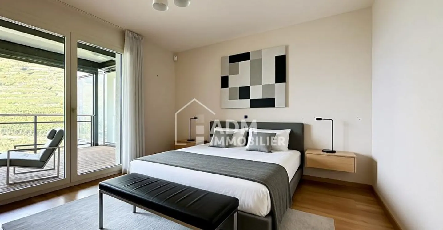 Sion, 4.5-room apartment with stunning views of the Rhône Valley - Photo 1 of 9