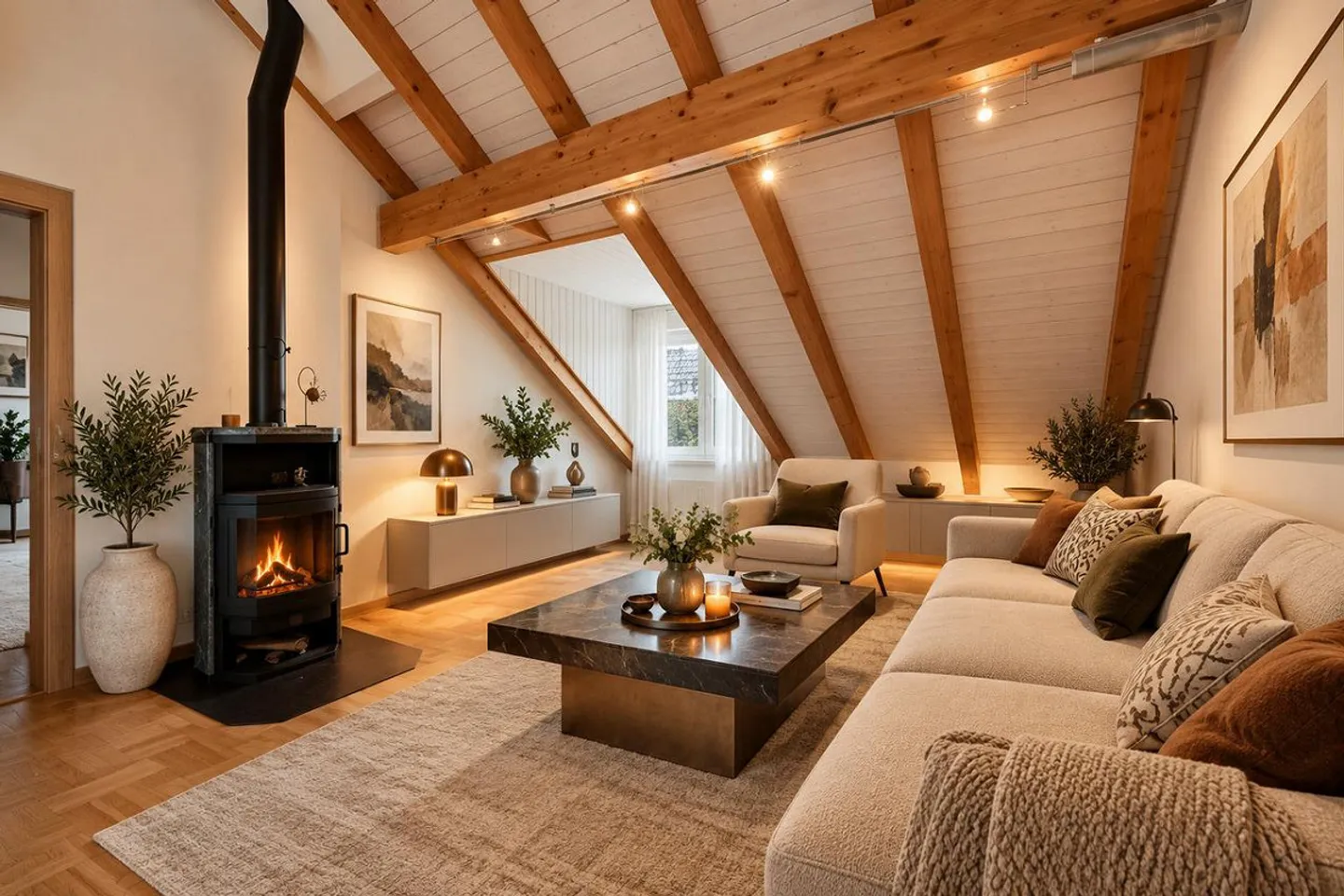 Une maison à tomber amoureux – charmant appartement sous les combles avec poutres apparentes - Photo 1 sur 30