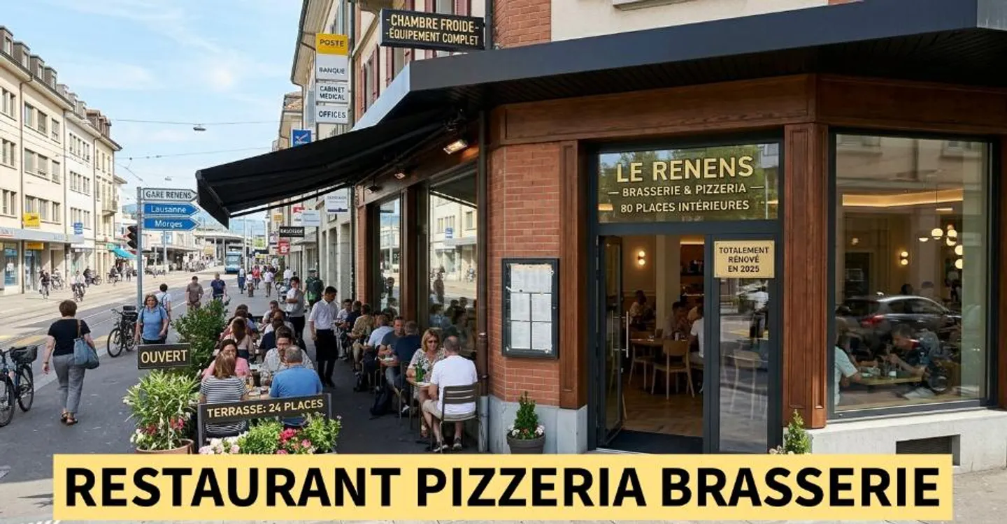 Opportunité rare – Restaurant / Pizzeria proche de la gare de Renens - Foto 1 di 1