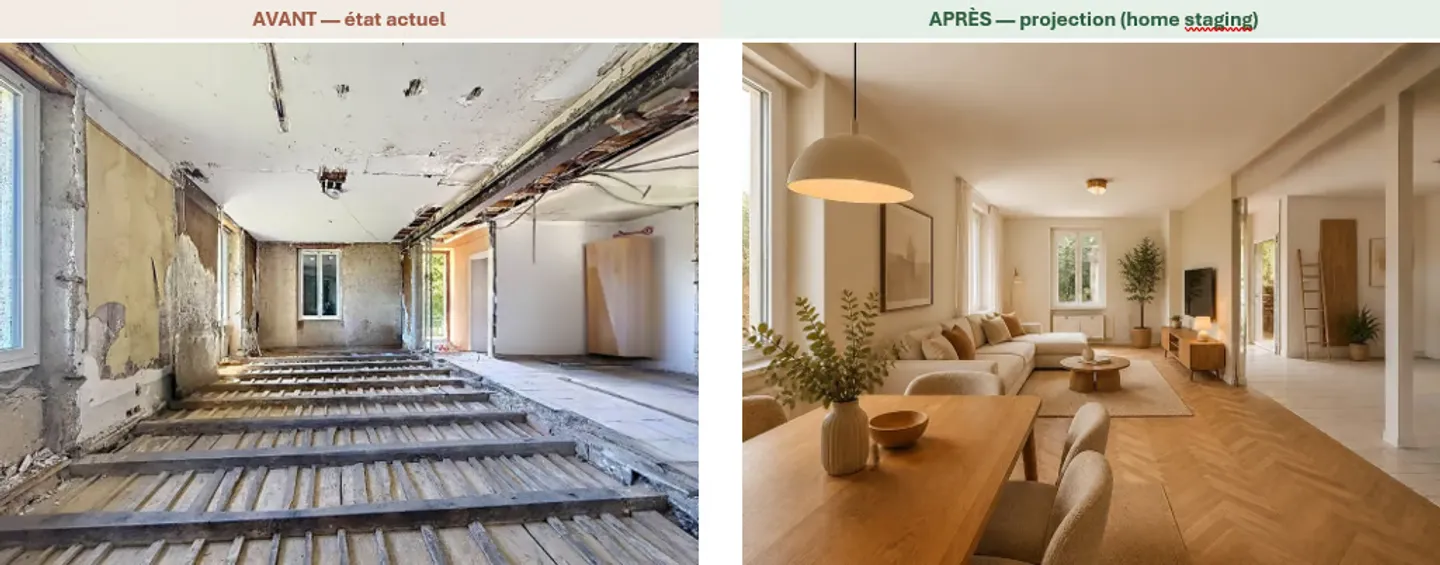 Cressier – A real estate project that needs to be revealed: single villa or two independent apartments - Photo 4 of 13