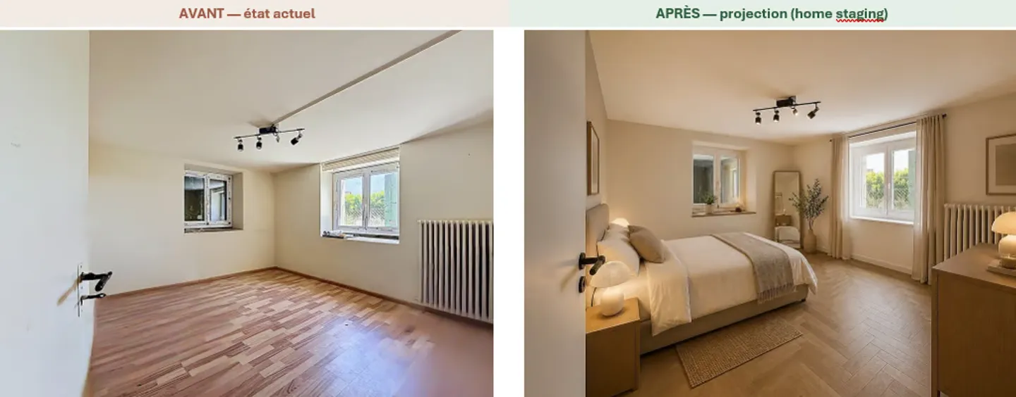 Cressier – A real estate project that needs to be revealed: single villa or two independent apartments - Photo 10 of 13