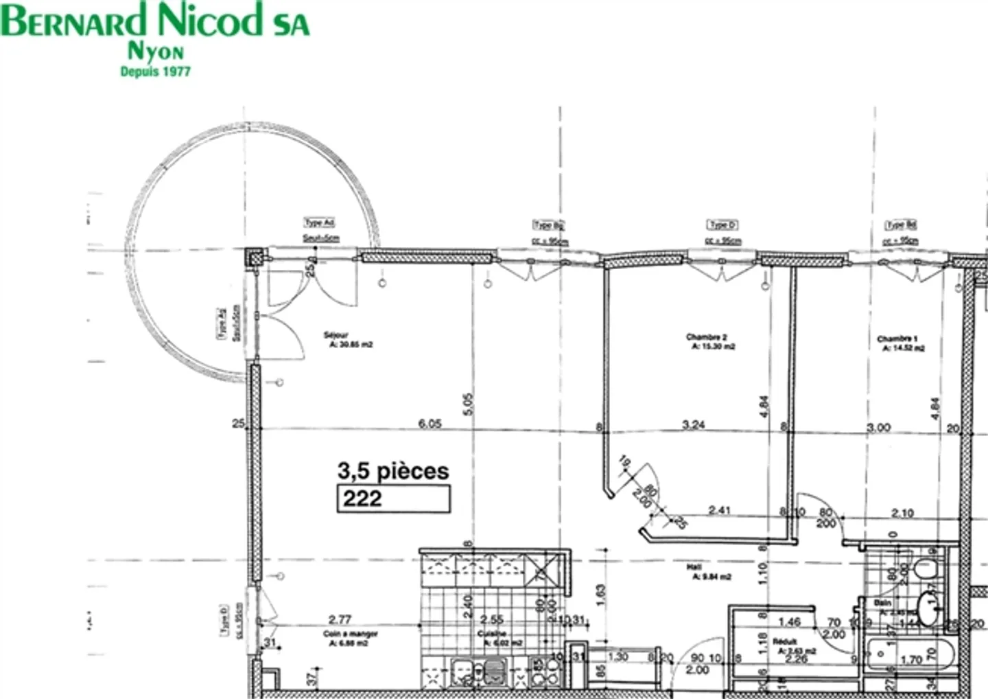 3.5-room apartment on the 2nd floor - Photo 2 of 2