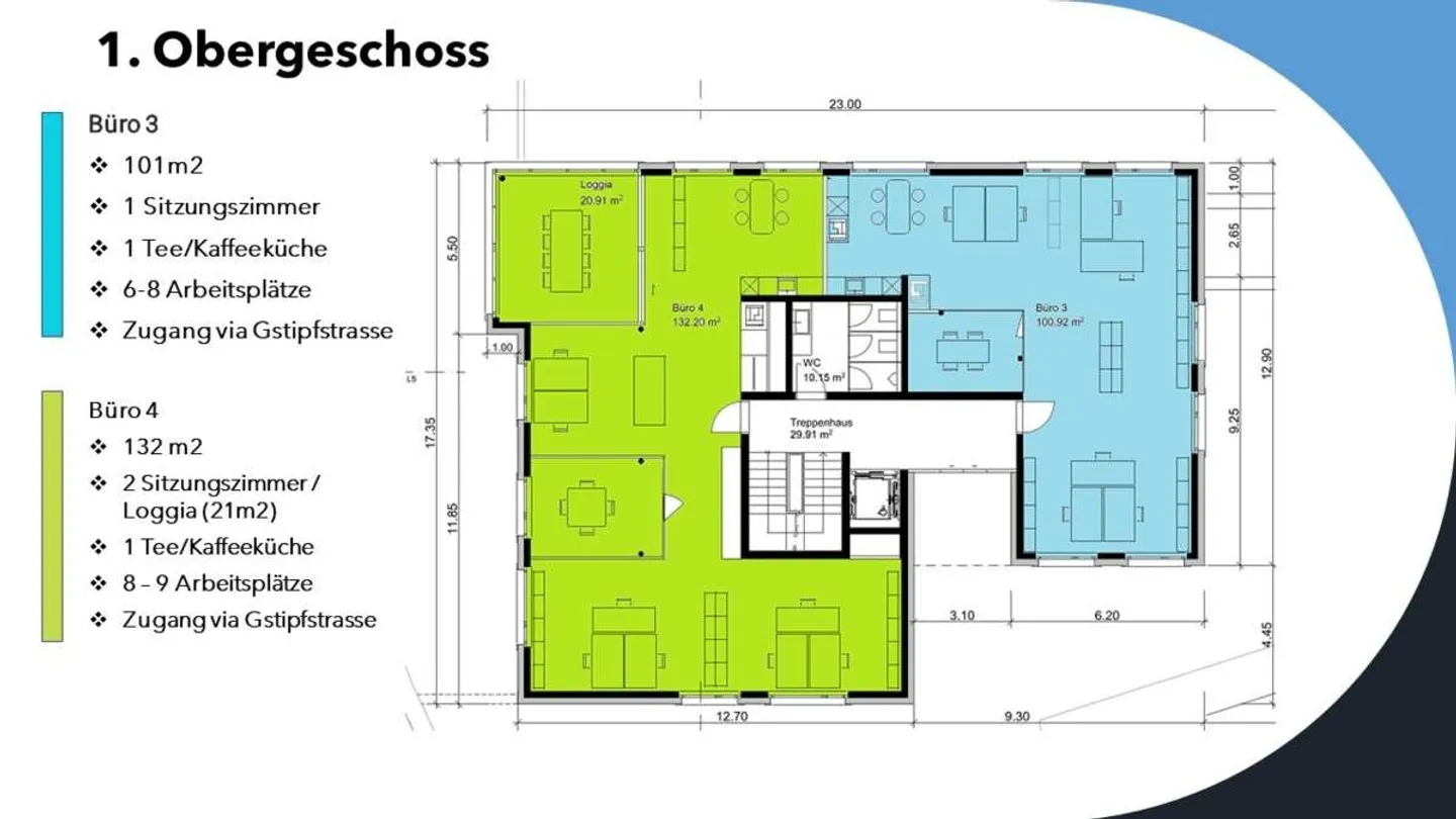 Spazi per uffici da 75m2 a 300m2 - Nuovo edificio Brig-Glis - Foto 1 di 10