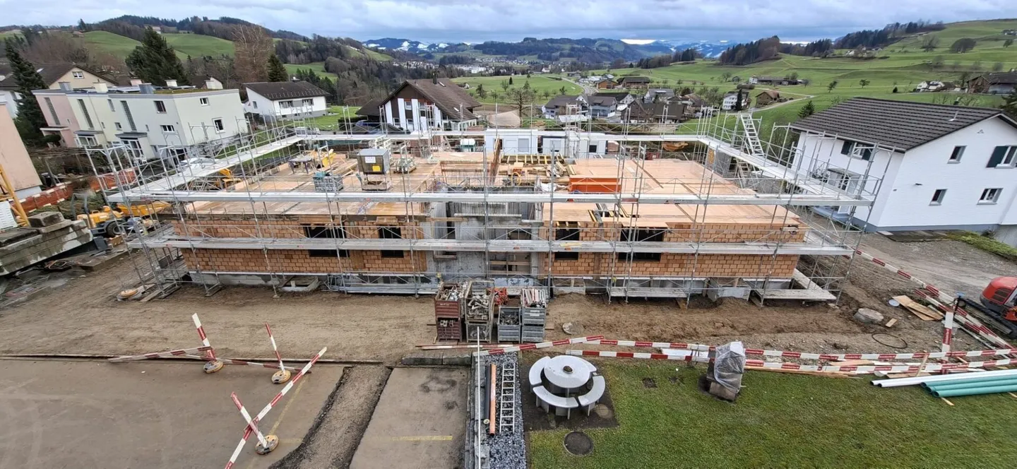 Début de la construction - Attique de 4,5 pièces avec une vue magnifique - Photo 2 sur 7