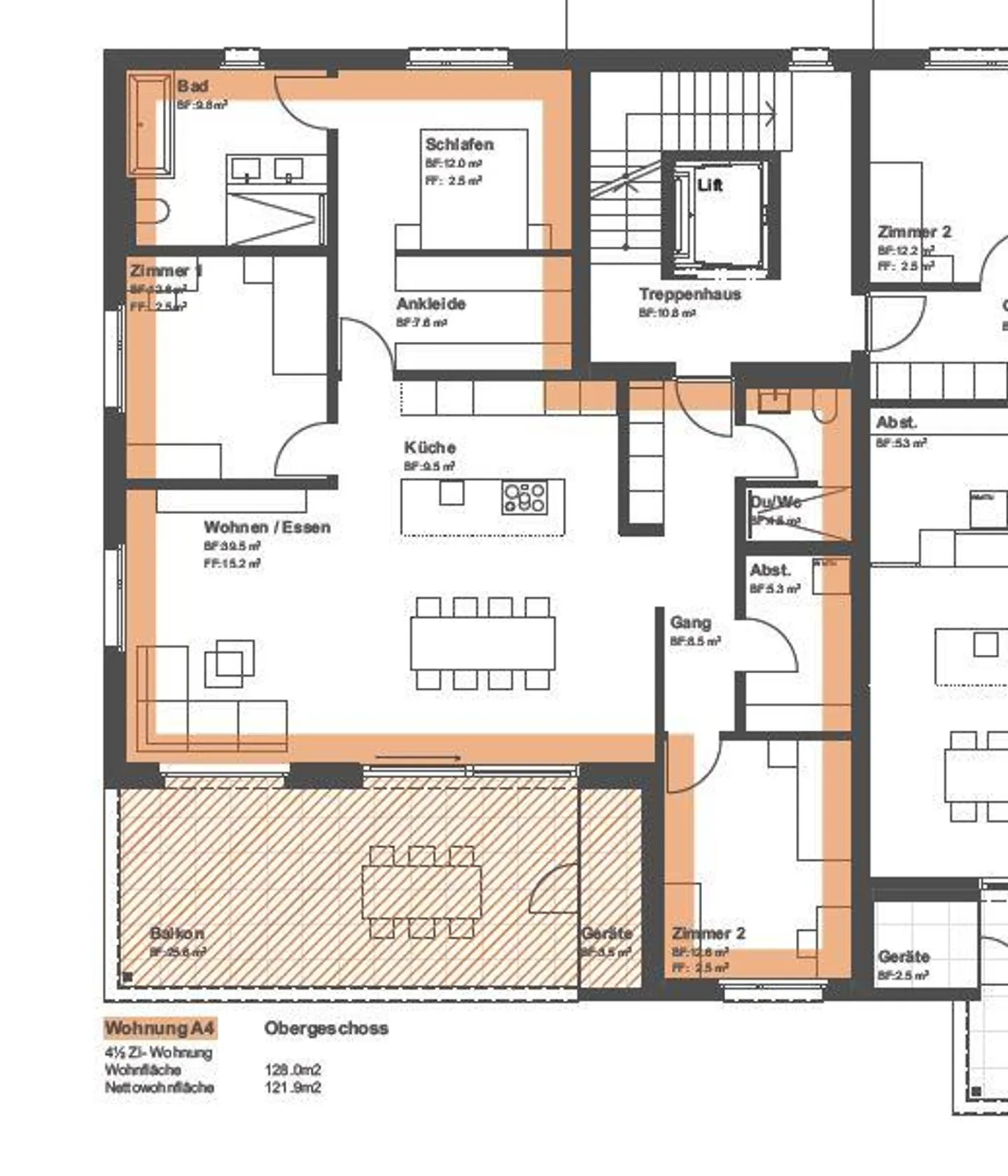4.5 room apartment - Photo 7 of 8