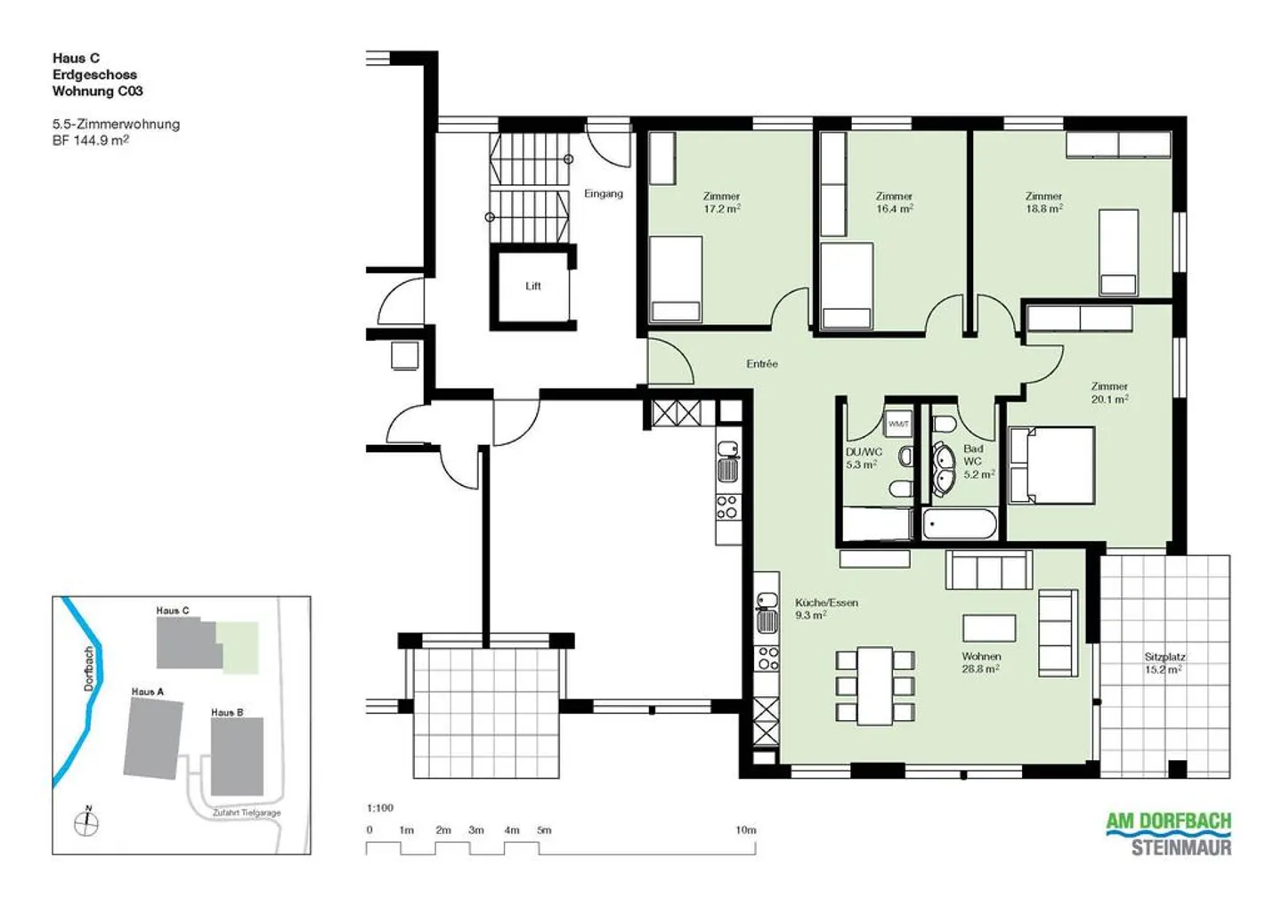 Moderne Wohnung an ruhiger Lage - Foto 6 von 6