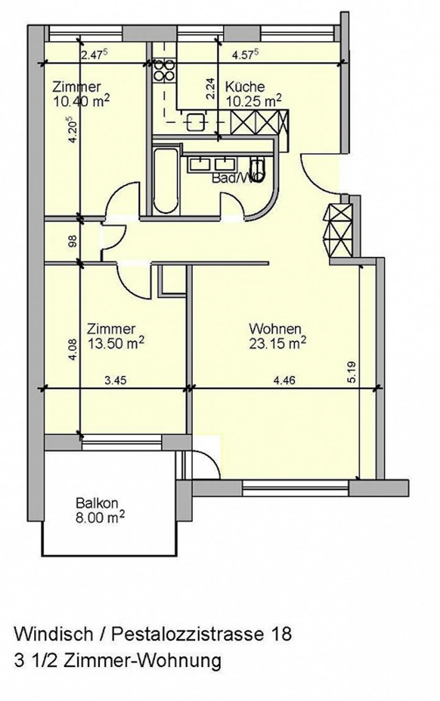 Appartement de 3,5 pièces près de la zone de loisirs à louer - Photo 9 sur 9
