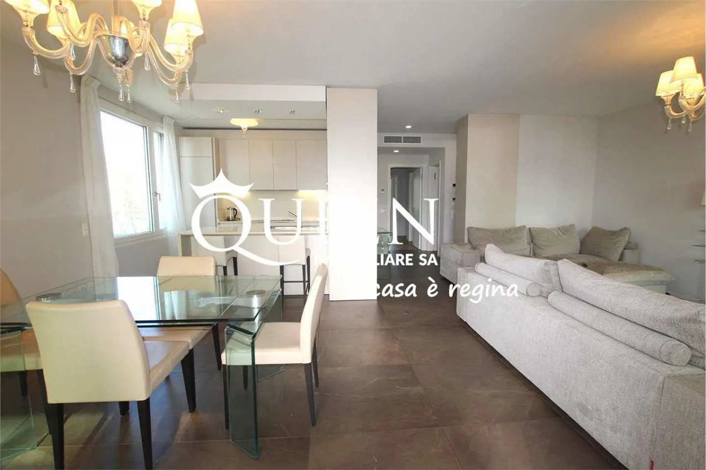 Lugano-Cassarate: lussuoso appartamento 4.5 locali, 150 m², loggia, vista lago - Foto 6 di 13