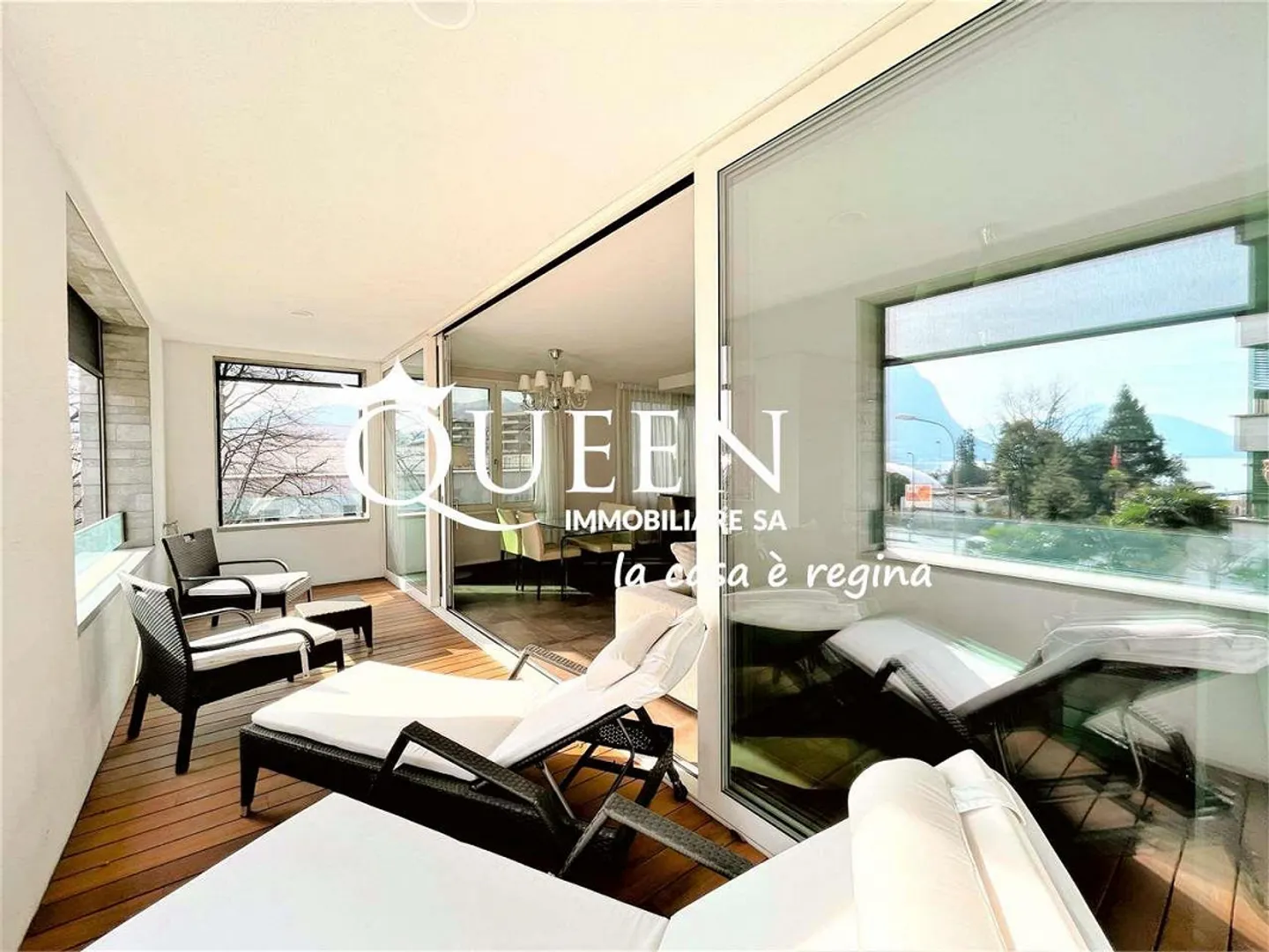 Lugano-Cassarate: lussuoso appartamento 4.5 locali, 150 m², loggia, vista lago - Foto 11 di 13