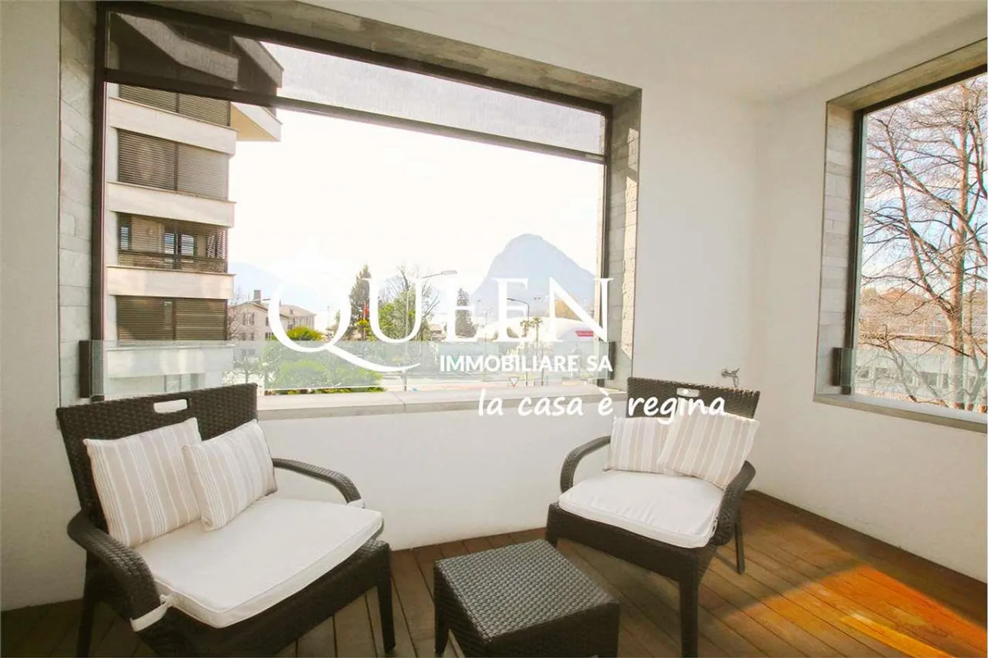 Lugano-Cassarate: lussuoso appartamento 4.5 locali, 150 m², loggia, vista lago - Foto 12 di 13