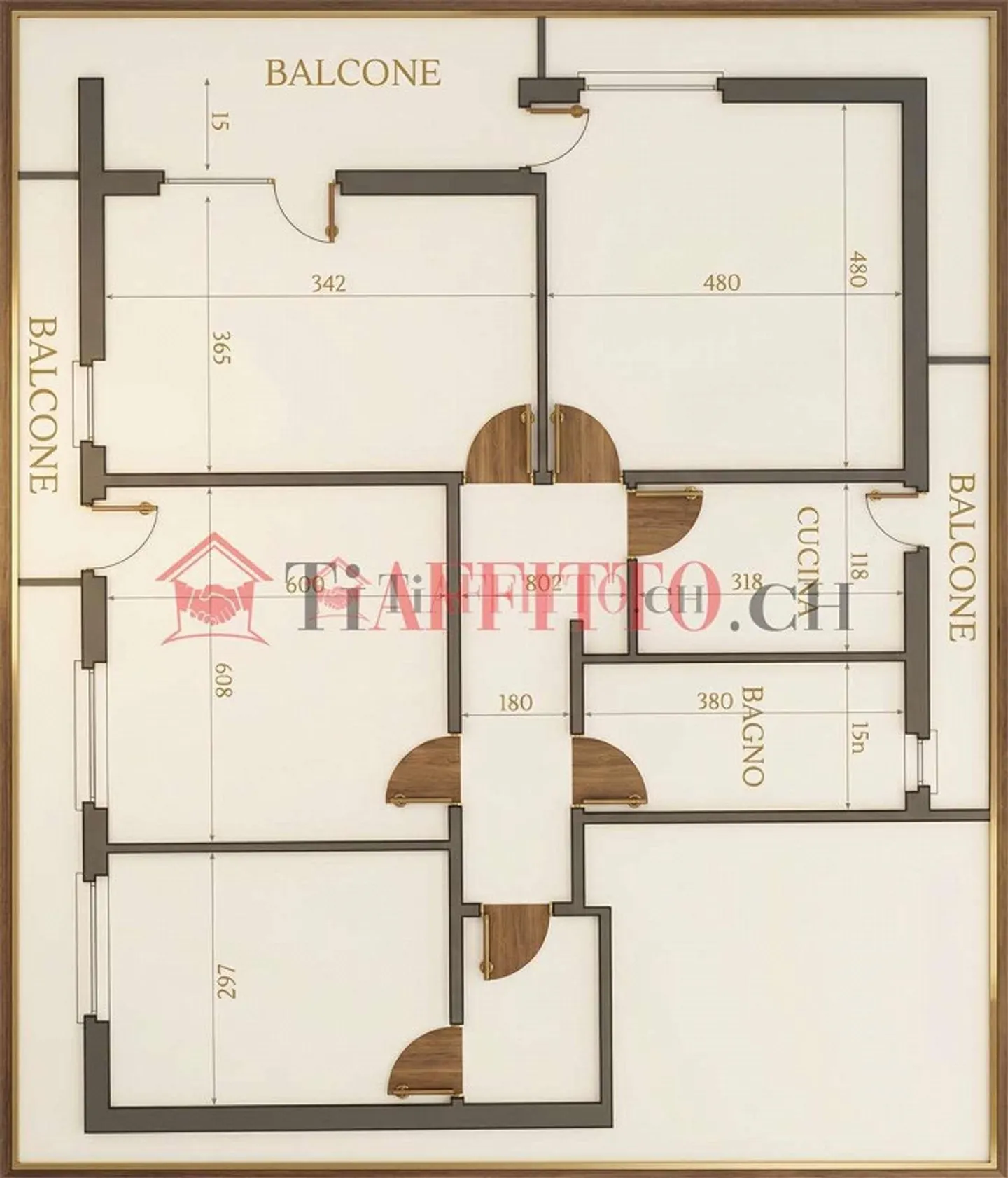 LUMINEUX APPARTEMENT DE 4,5 PIÈCES AVEC JARDIN À COLDRERIO - Photo 9 sur 9