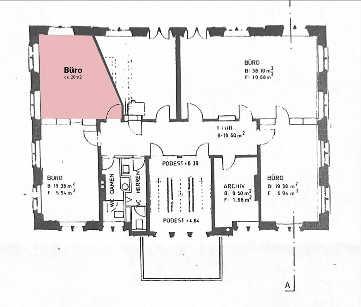 Charmantes Büro (ca. 20 m²) in repräsentativer Villa in Uster - Foto 8 von 8