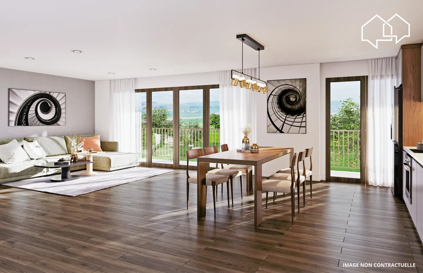 Apartment with 3.5 rooms on the ground floor (Building 2 - Unit 1) - Photo 5 of 10