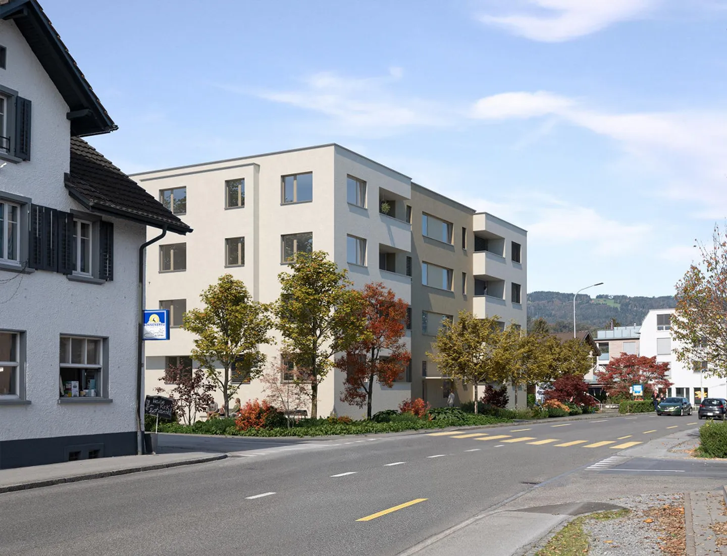 Vista panoramica da un appartamento attico di 4,5 stanze con terrazza sul tetto - Foto 4 di 6