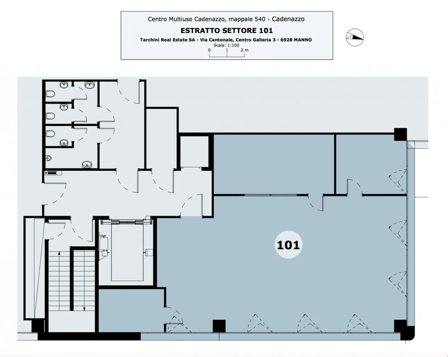 CADENAZZO - AFFITTASI UFFICIO DI 168 MQ (rif. 101) - Foto 12 di 13