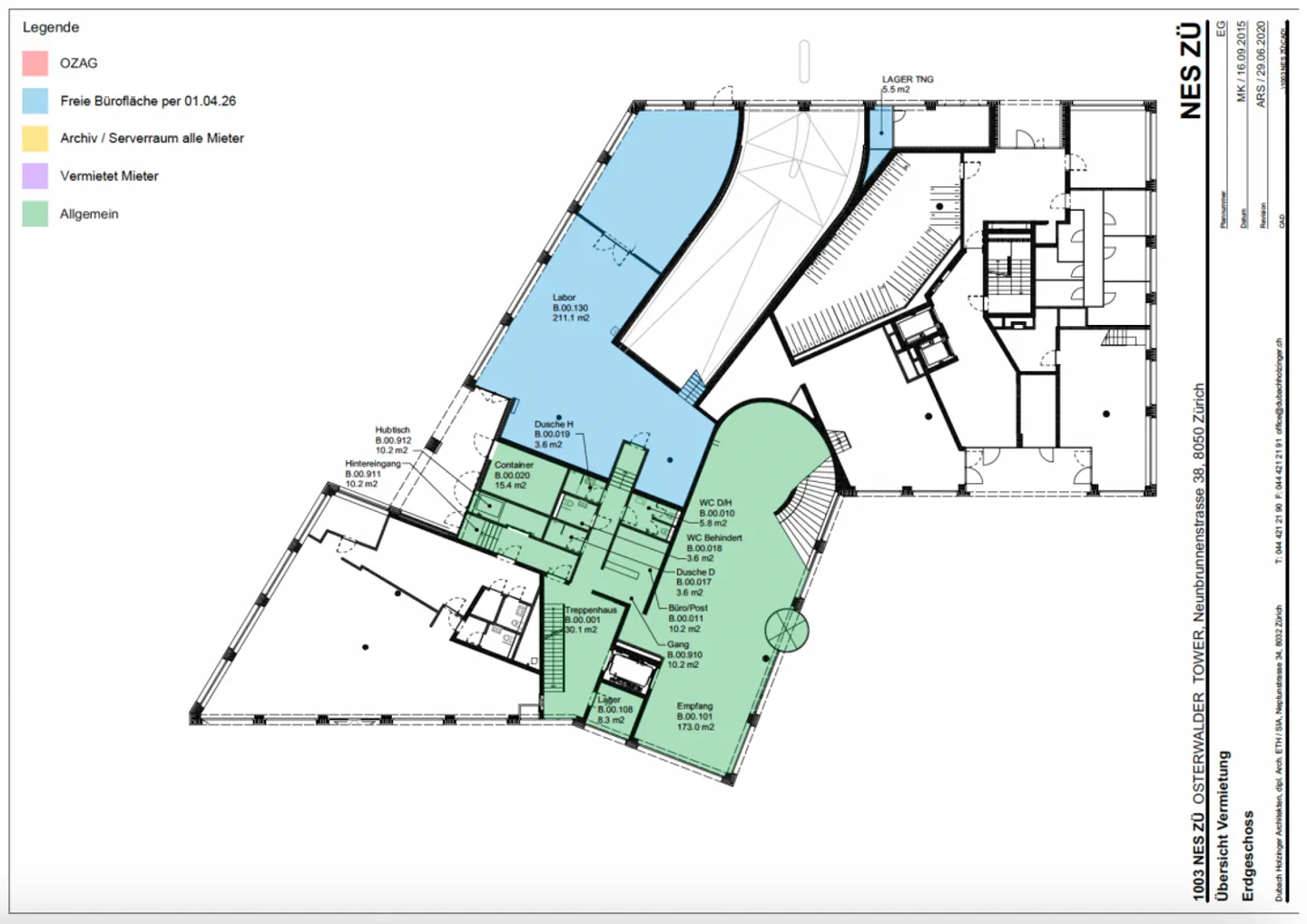 OSTERWALDER TOWER - Representative commercial space on the ground floor - Photo 3 of 4