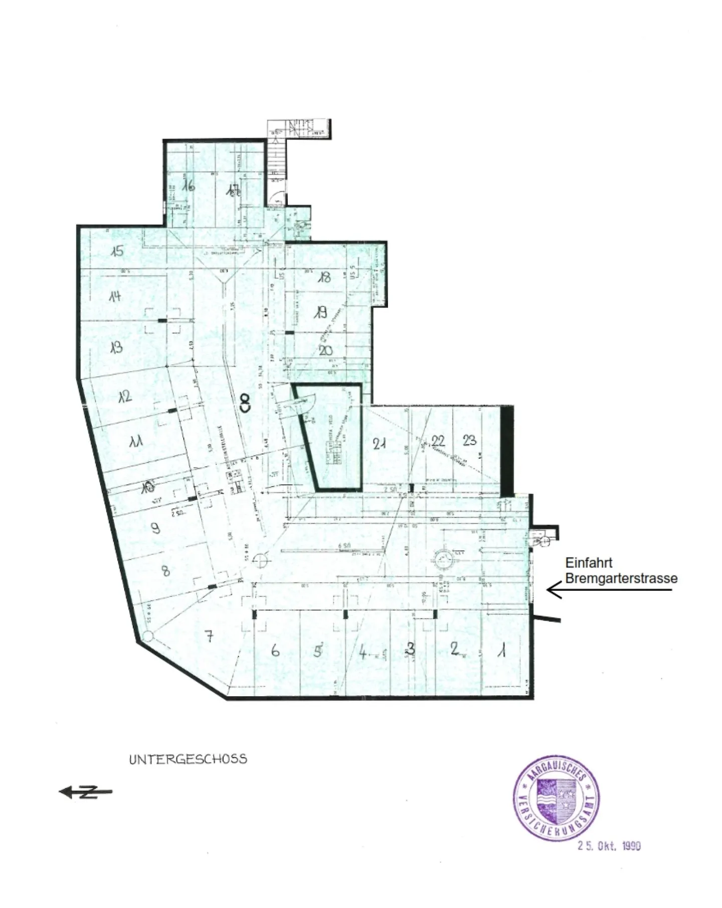 Underground parking spaces in Waltenschwil; central with good access - Photo 3 of 3