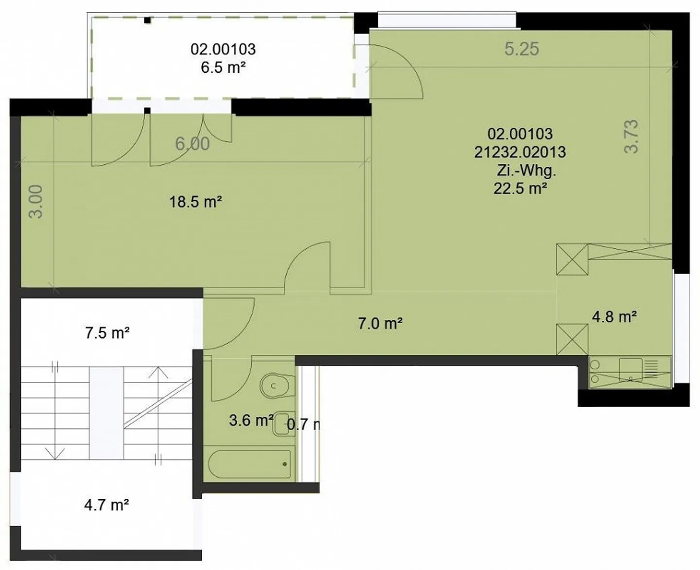 Moderne 2-Zimmerwohnung - Foto 5 von 5