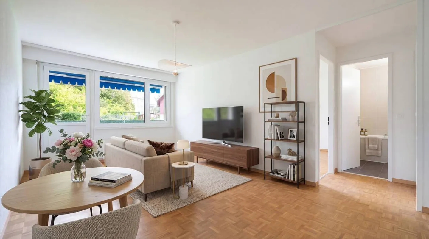 Bel appartement de 2,5 pièces au rez-de-chaussée et au centre-ville ! - Photo 6 sur 8