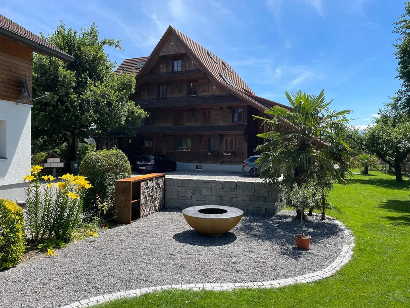 Charmante appartement de 3,5 pièces avec vue sur le Rigi et grand jardin à Ober - Photo 11 sur 20
