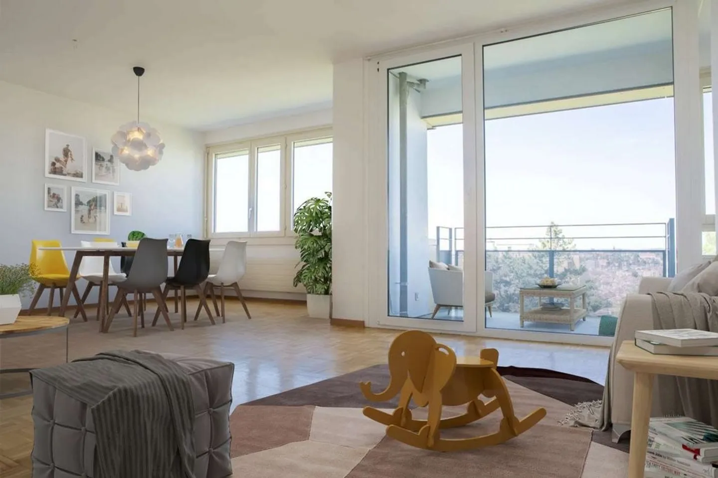 Beautiful apartment for rent in the heights of Fribourg! - Photo 3 of 7