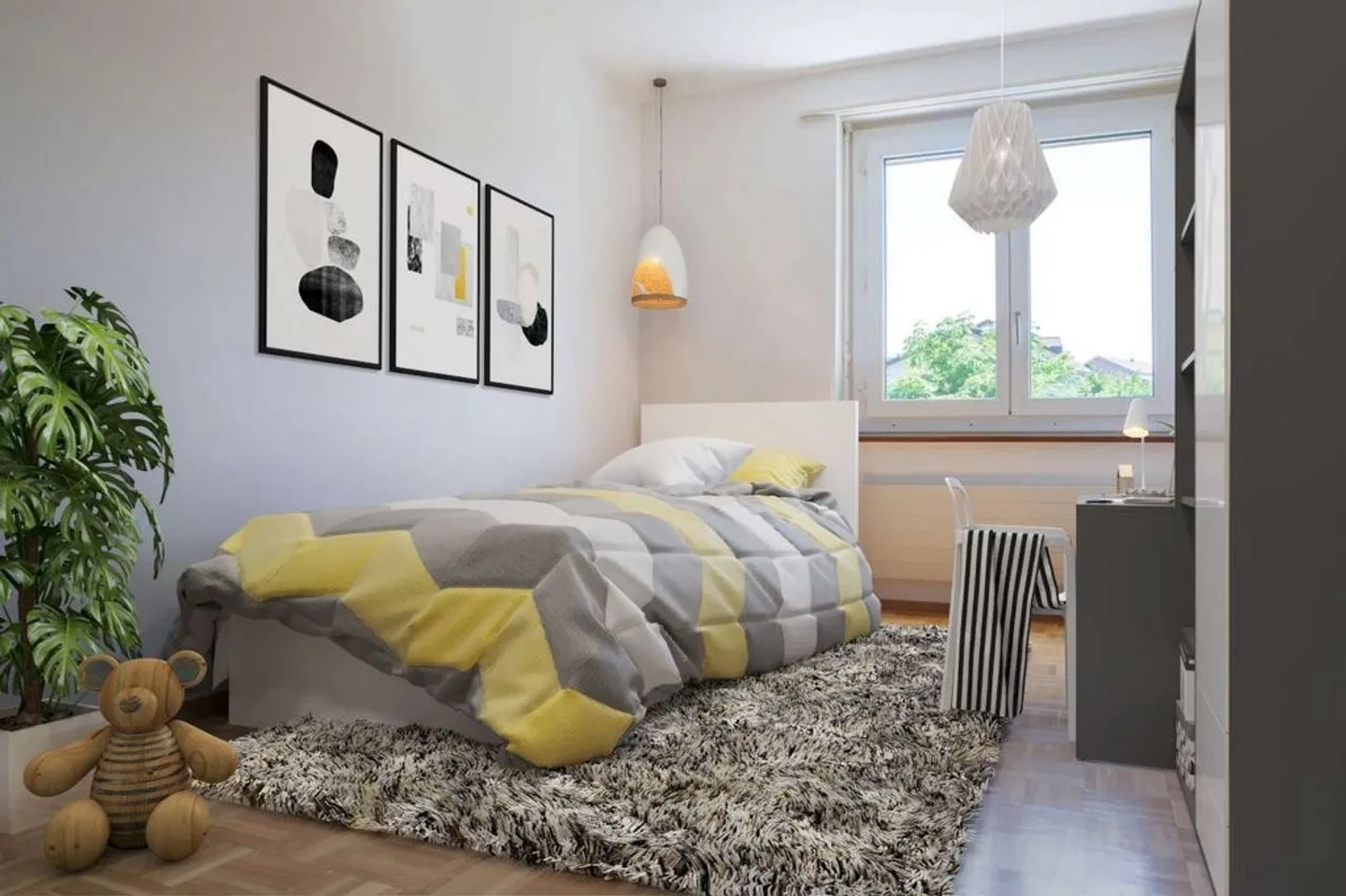 Beautiful apartment for rent in the heights of Fribourg! - Photo 5 of 7
