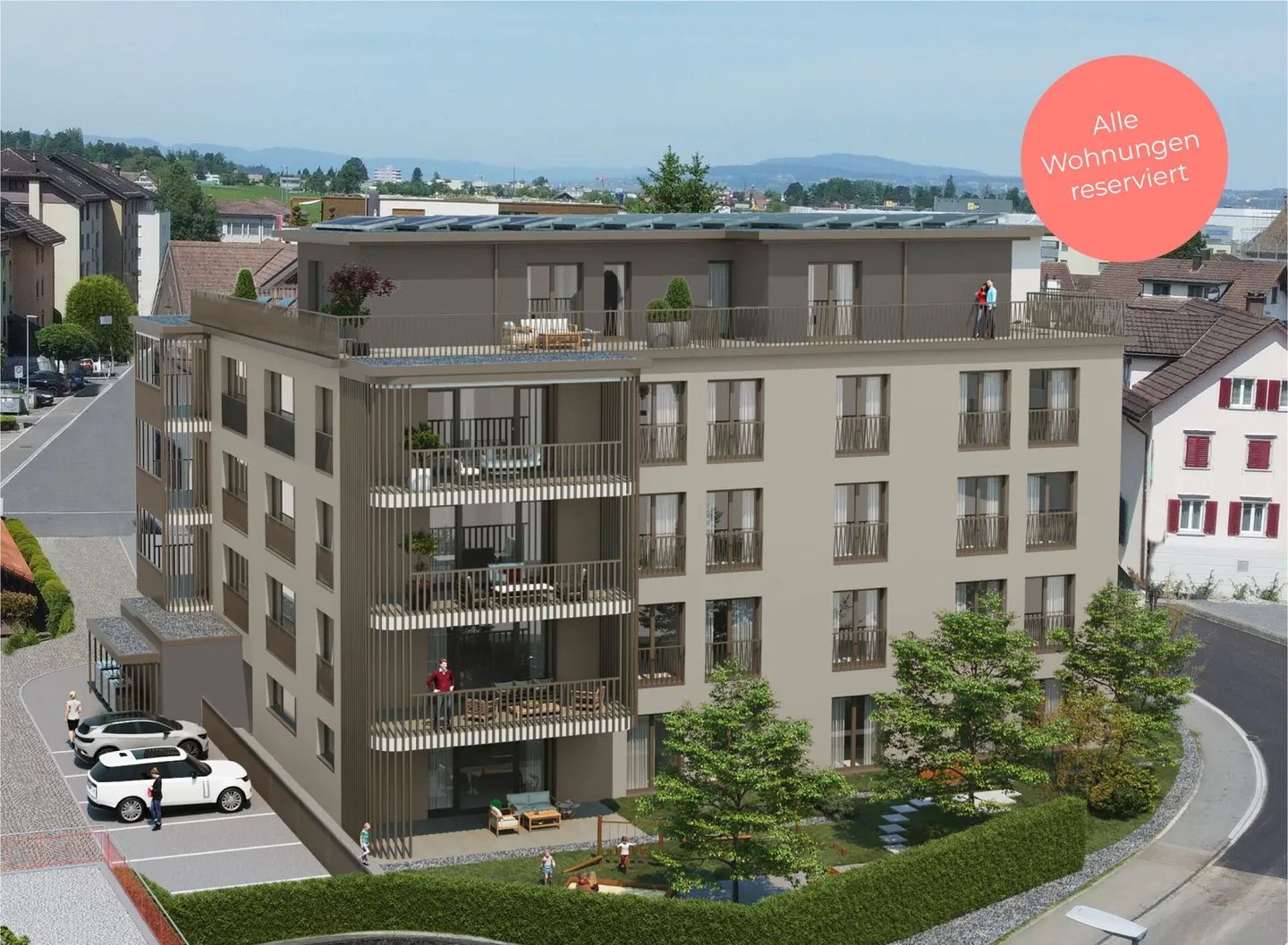 RESERVED New Building MFH Quadro Galgenen - 2.5 Room Garden Apartment - Photo 1 of 4