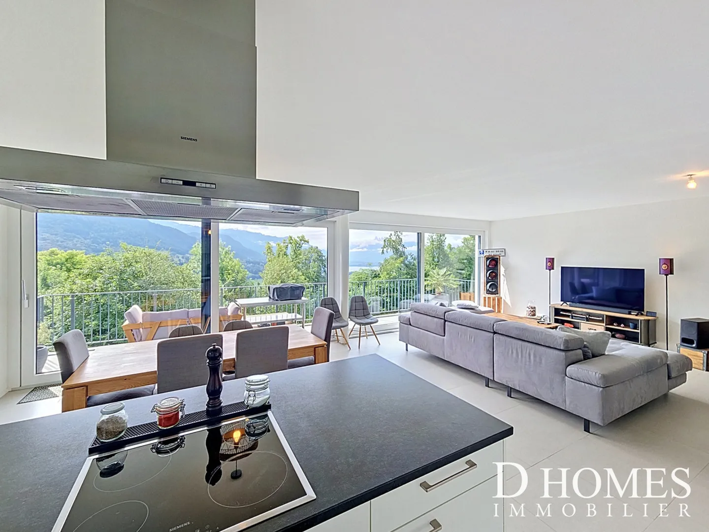 Stunning 4.5-room apartment--terrace and lake view - Photo 3 of 9