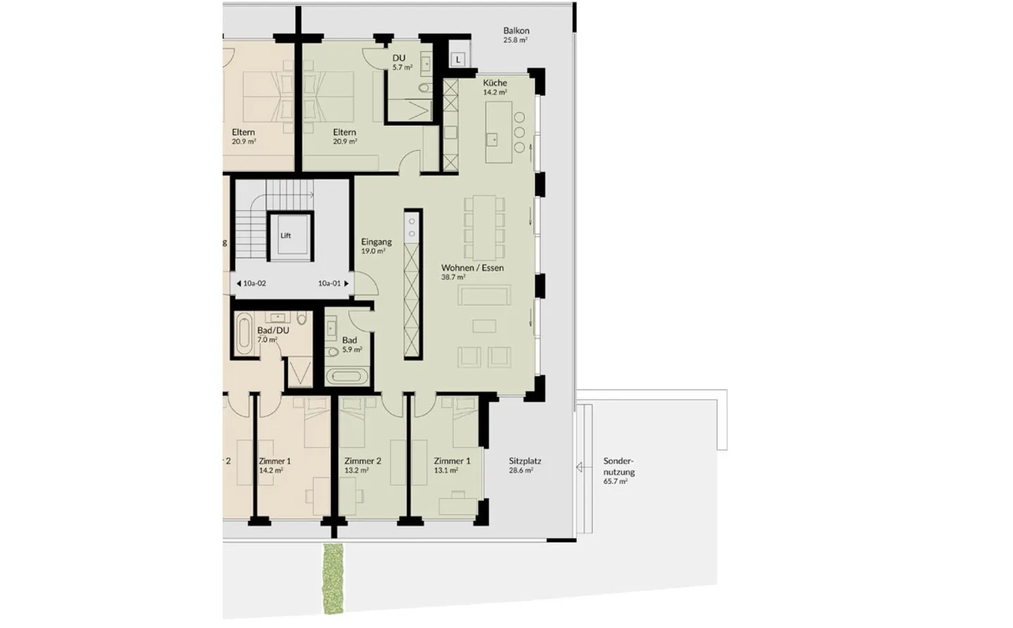 156 m² | Appartamento in proprietà 4.5 locali | Heerenberg | Prima occupazione - Foto 12 di 15