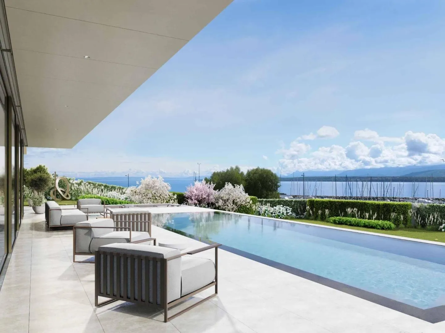Villa eccezionale al lago - piscina a specchio e spazi benessere - Foto 10 di 13