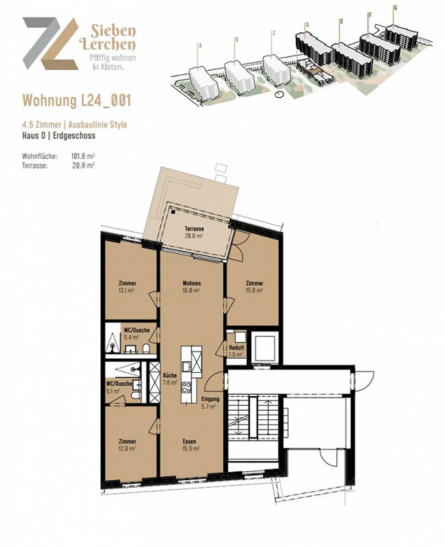 Nouvel appartement dans le développement '7 Lerchen' - Votre maison moderne ... - Photo 9 sur 10