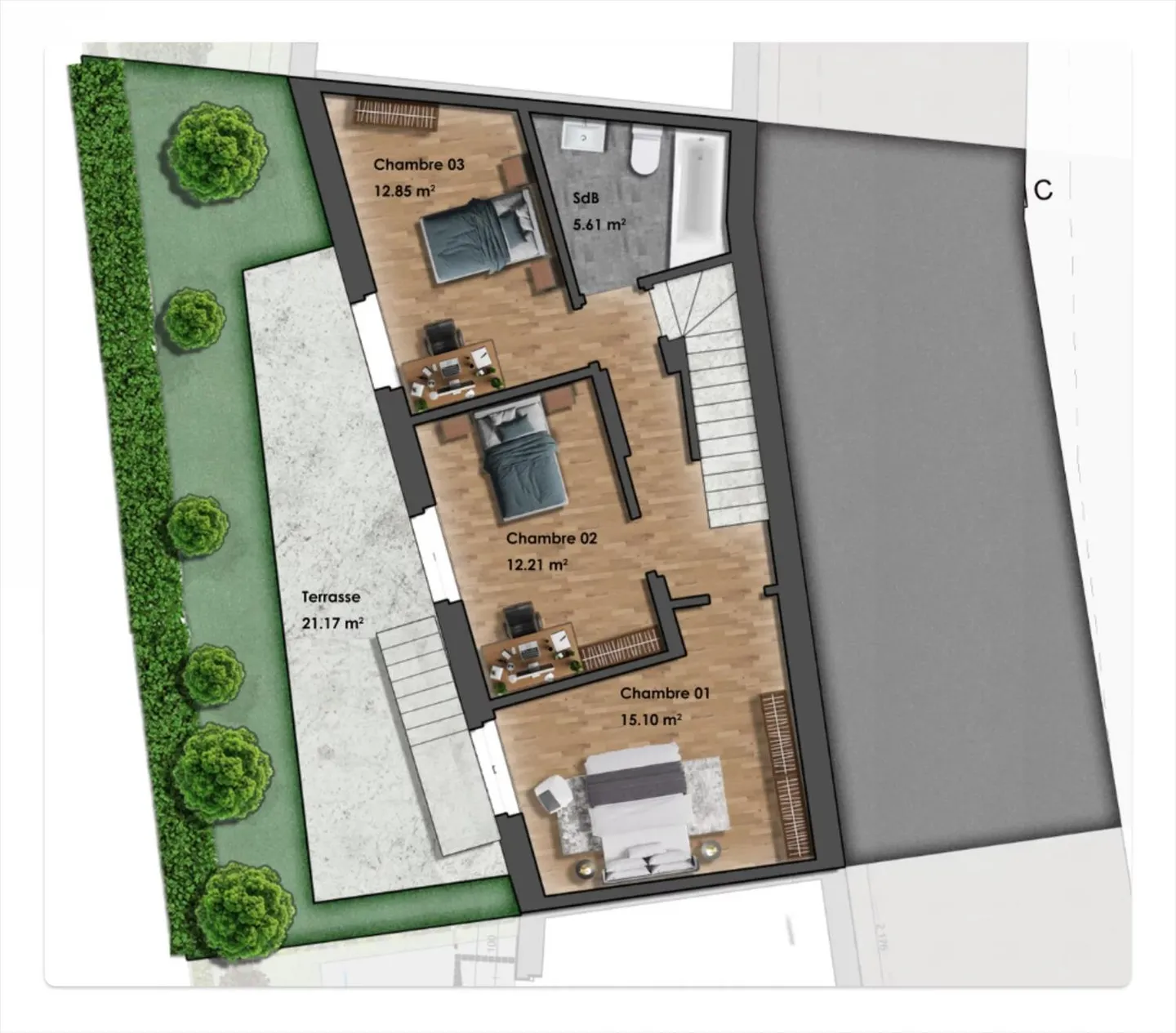 Appartement-Villa moderne près d'Yverdon - Photo 3 sur 6