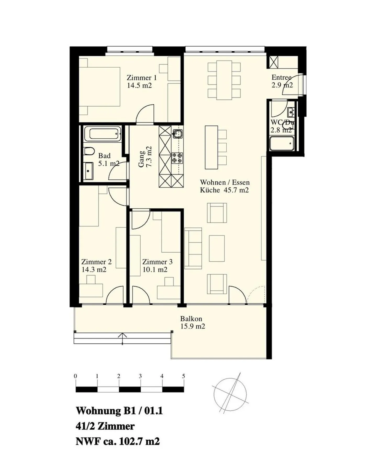 Living on the Bödeli! Attractive 4.5-room apartment in Unterseen - Photo 9 of 13