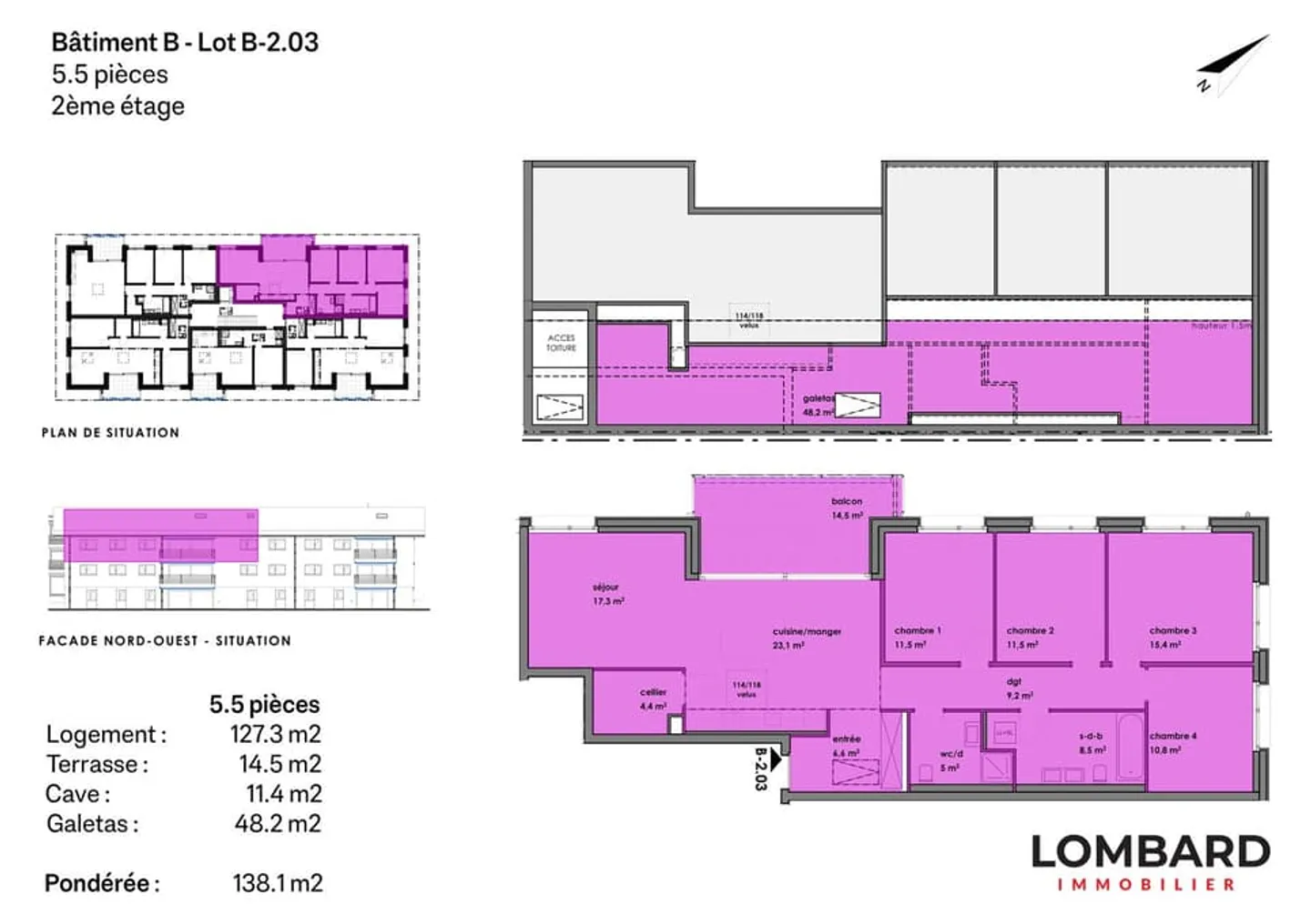 Appartement neuf de 5.5 pièces au 2ème étage - Foto 5 di 5