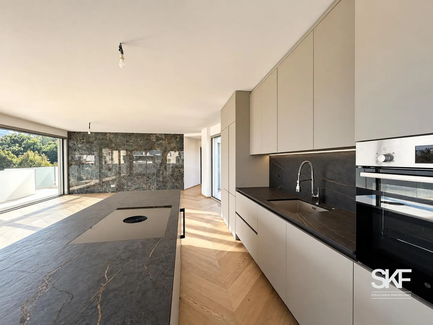 MASSAGNO - À VENDRE PENTHOUSE NEUF AVEC TERRASSE VUE SUR LE LAC - Photo 4 sur 15