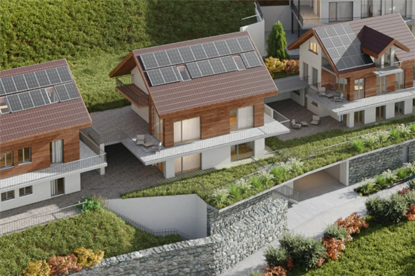 Neubau, Erstwohnsitz oder Ferienhaus mit  Einliegerwohnung - Foto 1 von 15