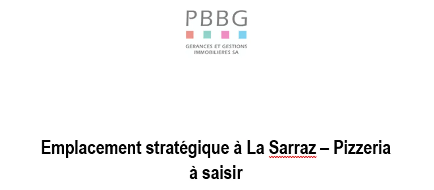 Strategic location in La Sarraz – Pizzeria to take over - Photo 1 of 1