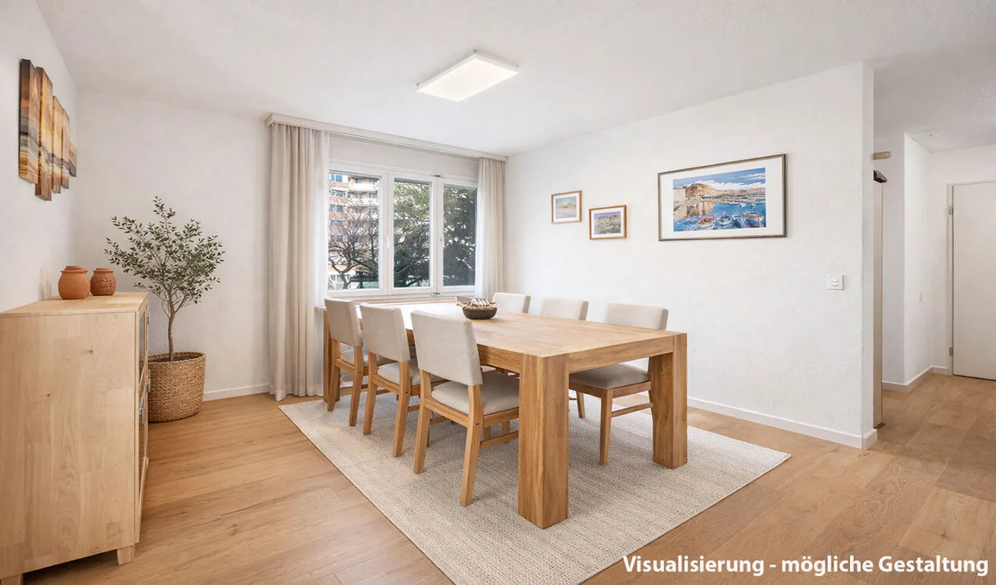 Central living: bright 4.5-room apartment with balcony - Photo 6 of 10