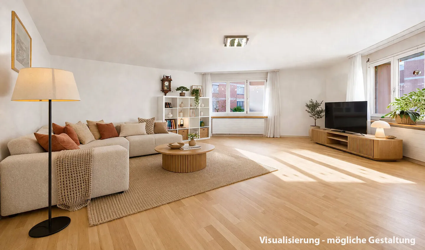 Central living: bright 4.5-room apartment with balcony - Photo 2 of 10