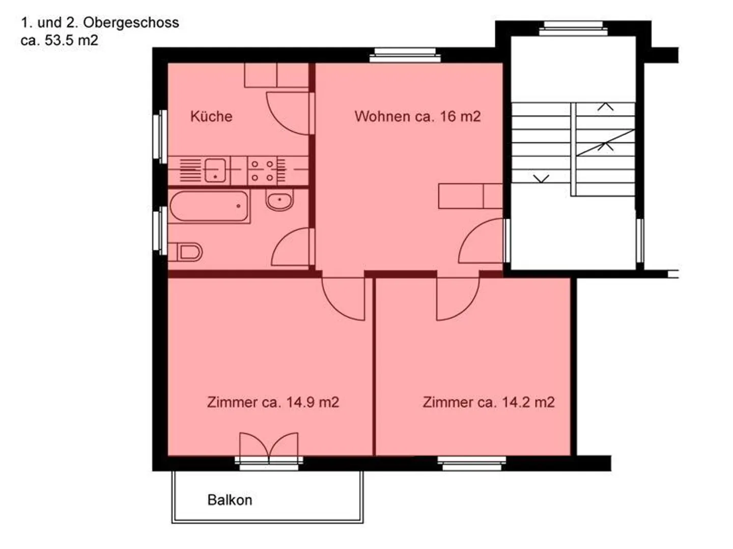 Appartamento temporaneo di 2,5 stanze a Winterthur - Foto 9 di 9
