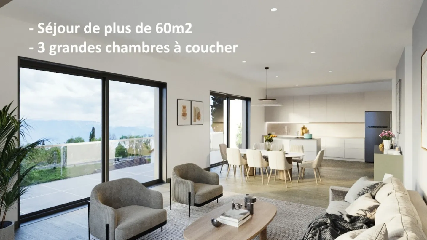Dernier terrain disponible ! Le début de la construction est imminent ! Magnifique appartement de 4,5 pièces - Photo 2 sur 9